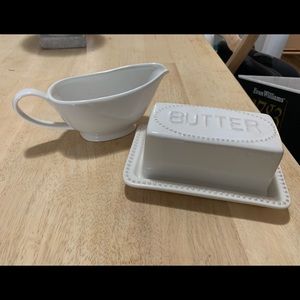 Gravy Boat & Butter Tray